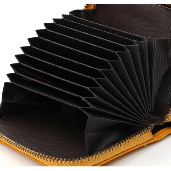 NEENA Womens Wallet Leather Bifold Card Holder with Zipper Coin Pocket - Picture 4 of 5